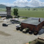 Der kleiner Militärstützpunkt