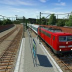 Einfahrt in "Neuschleißheim".