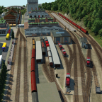 Endbahnhof Löhne-Fabrik der Üg-Züge aus Löhne-Industrie
