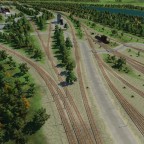 Aktueller Bauabschnitt am Güterbahnhof München-Nord