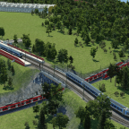 Kreuzung am Bahndamm in Wolkenhausen