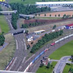 Ausfahrt München nord Richtung Ingolstadt (r.) und Ulm (l.) (fiktiv)