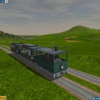 Dampftram auf grosser Passfahrt