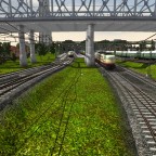 Br 103 mit Rheingold und TEE. Hinten noch eine V200 mit Vorserien N-Wagen