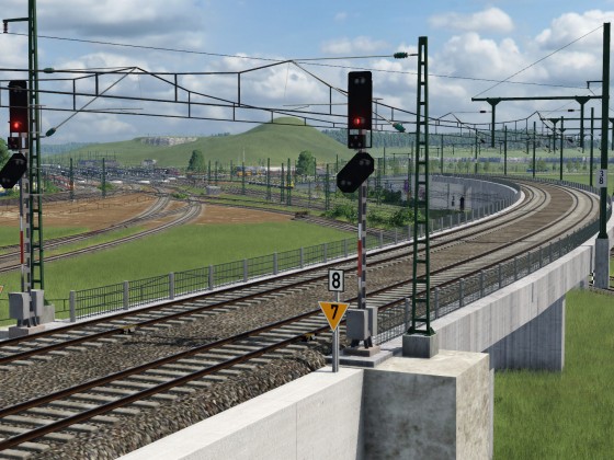 S-Bahn Gleise, mit dauerhaftem 1000hz Magneten.
