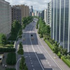 Hauptverkehrsstraße im Freifelder Norden