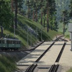 Kleine nachmittägliche Szenerie am Bahnhof Battenberg