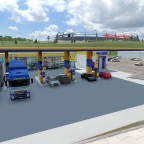 Jet Tankstelle vor dem Stadion