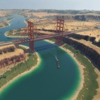 Highway Brücke über Canyon River