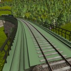 Nebenbahn über ein Gebirge
