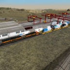 mächtig viel los im Containerterminal