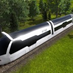 Futuristischer Zug Namens Orka