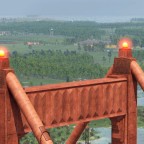 Dramatische Sicht auf den Bauabschnitt
