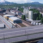 Ulm Hbf und die Triebwagenhalle mit Innenreinigung