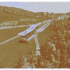Der Bahnhof von Hubersdorf um 1900.