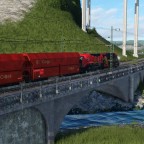 Güterzug unterwegs ins Freital