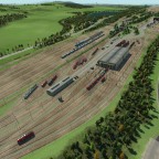 Aktueller Bauabschnitt am Güterbahnhof München-Nord