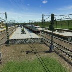 Die ersten Züge befahren die neue Trasse ohne halt über den Airport Bahnhof von Leipzig