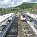 Erste Einfahrt des Rex 5 in den Schwalbenberger Hbf