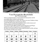 Reichsbahn-Kalender Januar
