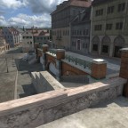 Blick von der Terasse der Pizzeria auf die vord. Hauptgasse