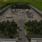 Güter Terminal im Industriegebiet.