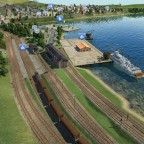 Güterbahnhof am Hafen bei Dießen am Ammersee