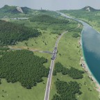 Riesiger Autobahnabschnitt