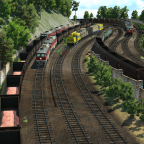 Zugtreffen am Berg