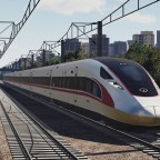 CR400AF leaving suburban area