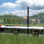 RRB passing the Lake