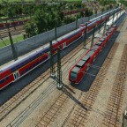 Verkehr, S-Bahn BW im Hintergrund