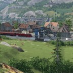 Durchfahrender Zug