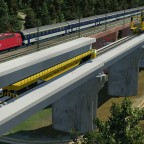 Brückenneubau für die Schnellfahrstrecke