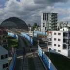 Geschäftiger Hauptbahnhof meiner Hauptstadt