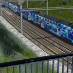 RABe 514 in der KZB Lackierung auf dem Weg zum Bahnhof Enge