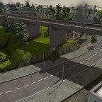 bridge over the city