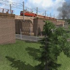 ÖBB 1042 auf dem Hauptbahndamm