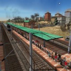 Bahnsteig voll