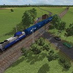 Beschrankter Bahnübergang