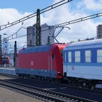 101 087 steht mit ihrem IR Richtung Köln auf Gleis 5 in Koblenz Hbf