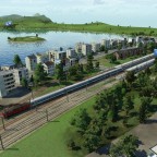 Regional Express beim Einfahrt in den Bahnhof Prien am Chiemsee