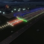 Flughafen bei Nacht