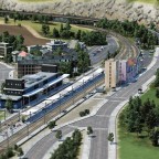 Les Alpes - Erster Bahnhof wurde gebaut...