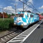 BR 111 Bahnland Bayern Lackierung
