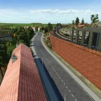 Die ersten züge fahren nun dort durch und auch der erste Park ist da ^^