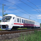 Intercity in der Kurve