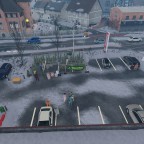 Blick auf die Hauptstraße im Dezember.