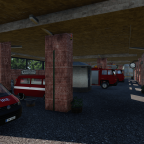 Das Feuerwehrdepot von Innen