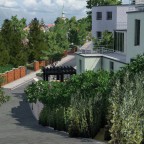 Eine der neueren Siedlungen am alten Kirchweg